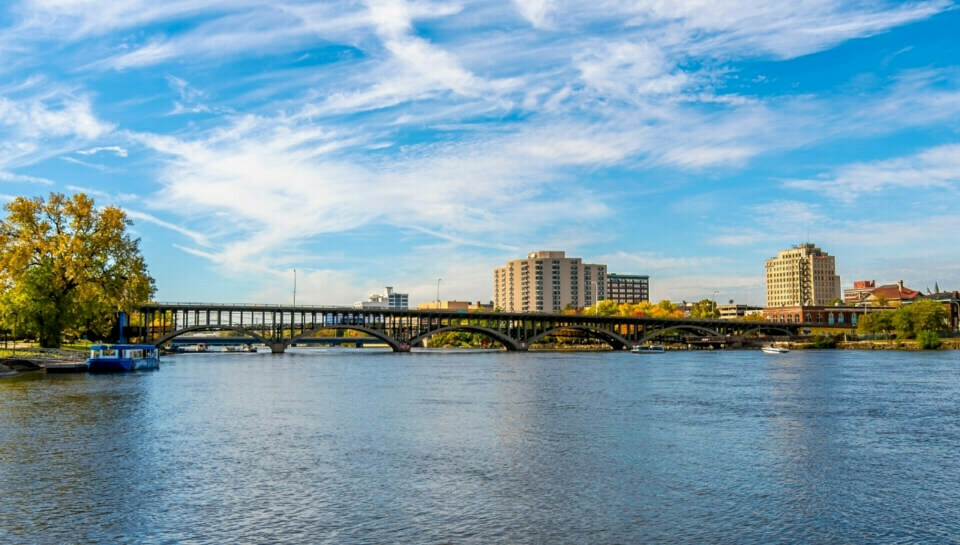 Header image of river and bridge in Rockford, IL.